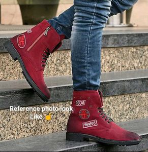 Long Solid Boots For Men👢👈