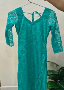 Teal Lace Top