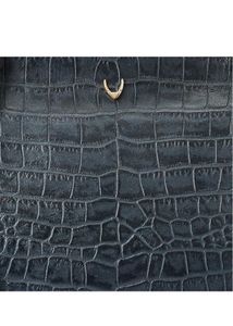 HideSign Leather Embossed Black Tote