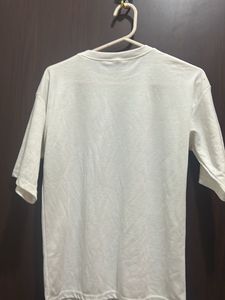 White Graphic Print Tee