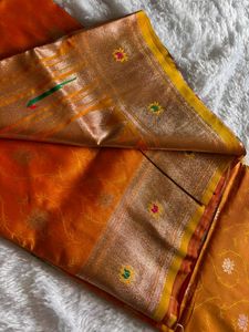 Elegant Orange Paithani