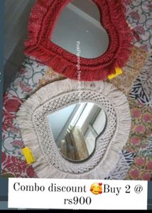 14 Inches Heart Mirror