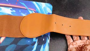 AND Belt with Gold Buckle