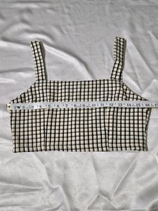 Checkered Crop Top