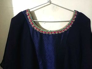 Dark Blue 💙 Peplum Gown