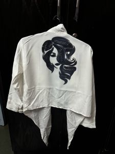White Crop Shrug