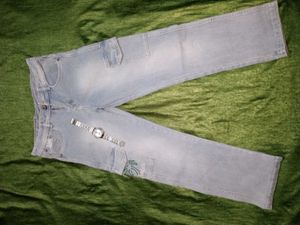 Palm Angels Light Wash Cargo Jeans