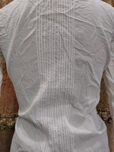 White Button-Down Top