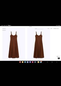 Zara Linen Blend MIDI Dress