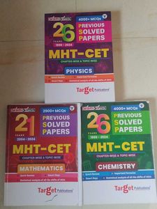 MHT-CET Solved Papers (Physics,Maths,Chem)