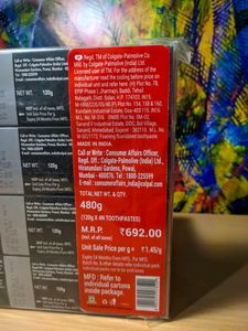 Colgate Charcoal Clean Gel Toothpaste (pack of 4)