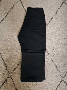 Tailored Black Straight Highwaist Jeans