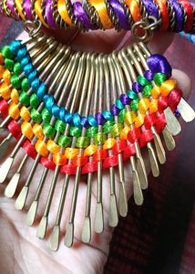 Multicolour Necklace - Thread Work