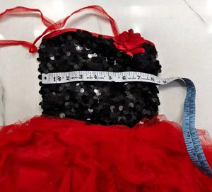 Sparkly Red &amp; Black Party Dress