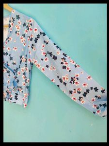 Floral Wrap Top