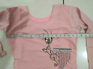 Baby Pink Handwork Kurti