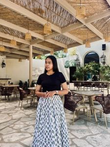 Flowy Floral Maxi Skirt