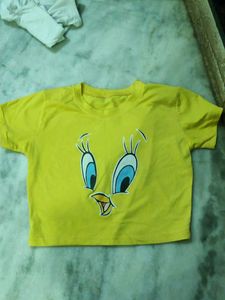 Cute Tweety Crop Top