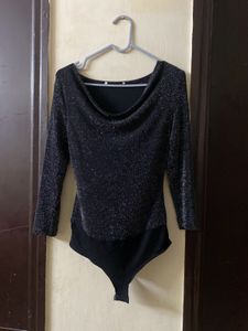 Sparkly Black Bodysuit Bust 36