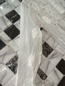 Viscose Mukaish Chikankari Kurti