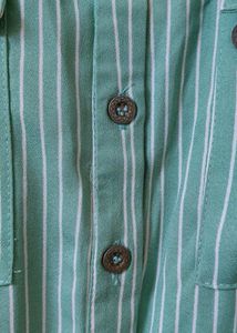 Dressberry Green Striped Dress