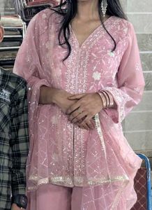 Latest Handwork Wedding Heavy Indo Western Dress