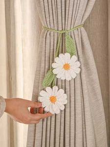 Daisy crochet Curtain Tie