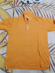 Tommy Hilfiger Orange Polo Shirt
