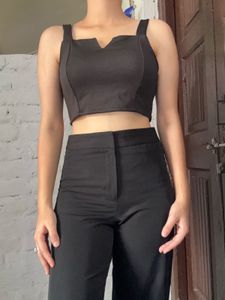Chic Black Crop Top From Little Box
