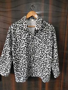 Patterned Button-Down Shirt