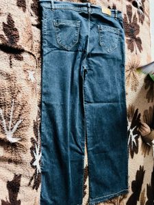 Wide Leg Denim Jeans