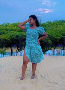Floral Beach Dress For Women