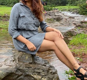 Grey Shirt Denim Dress Brand GAP