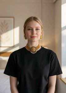 Elegant Lakshmi Necklace Set