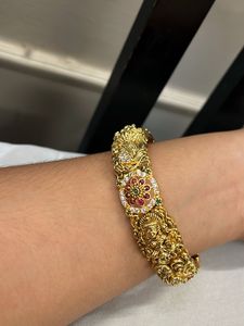 Ornate Gold-Tone Bangle