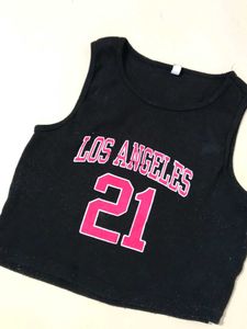 Black LA Crop Top