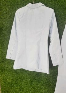Light Blue Blazer &amp; Pants Set