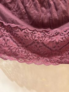 Beautiful Lace Trim Mini Skirt