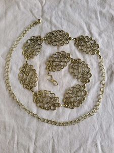 Y2k vintage chain waist belt