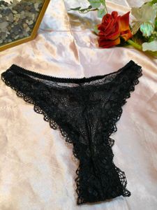 Black Lace Thong Lingerie