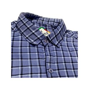 Checked Blue Shirt for Boys – Size L Chest 38
