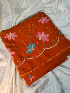 Elegant Red Saree