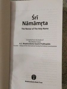 Sri Namamrta: Nectar of the Holy Name