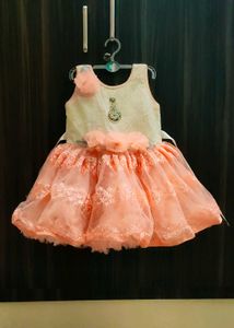 Adorable Peach Party Dress