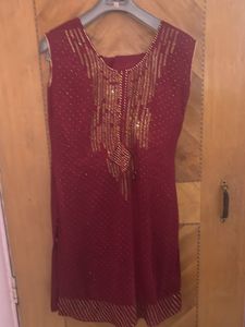 Purple Maroon Dress