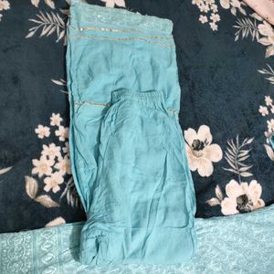 Chikankari Cotton Palazzo Suit