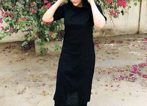 🖤Black Kurti For Dwarf Girls XS