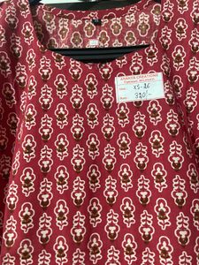 Rust Color  Printed Top