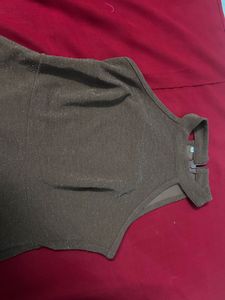 Shimmery Elegant Brown Party Dress