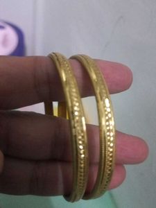 Gold-toned Bangles (Set of 2)